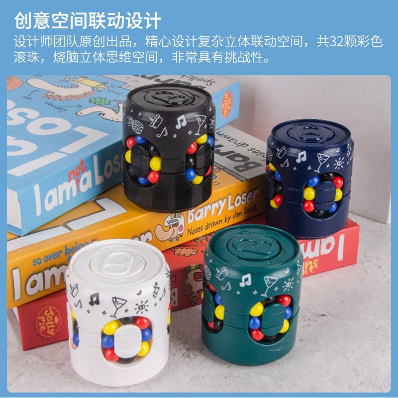 Pitchcan Rubik'S Cube Coke Magic Bean Fingertip Gyro Finger Rotating Ball Benefit Intelligence Decompression Children'S Toys - Image 5